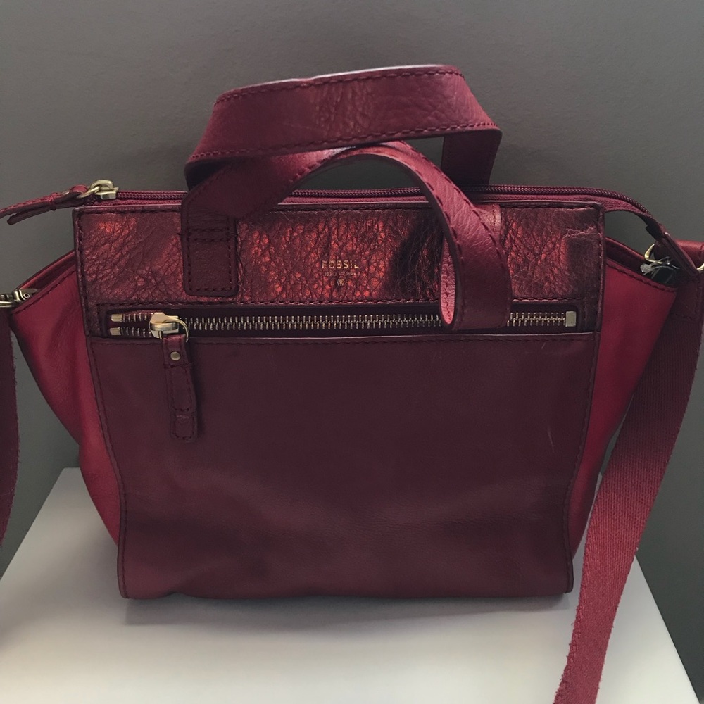 ALL RED VINTAGE FOSSIL BAG